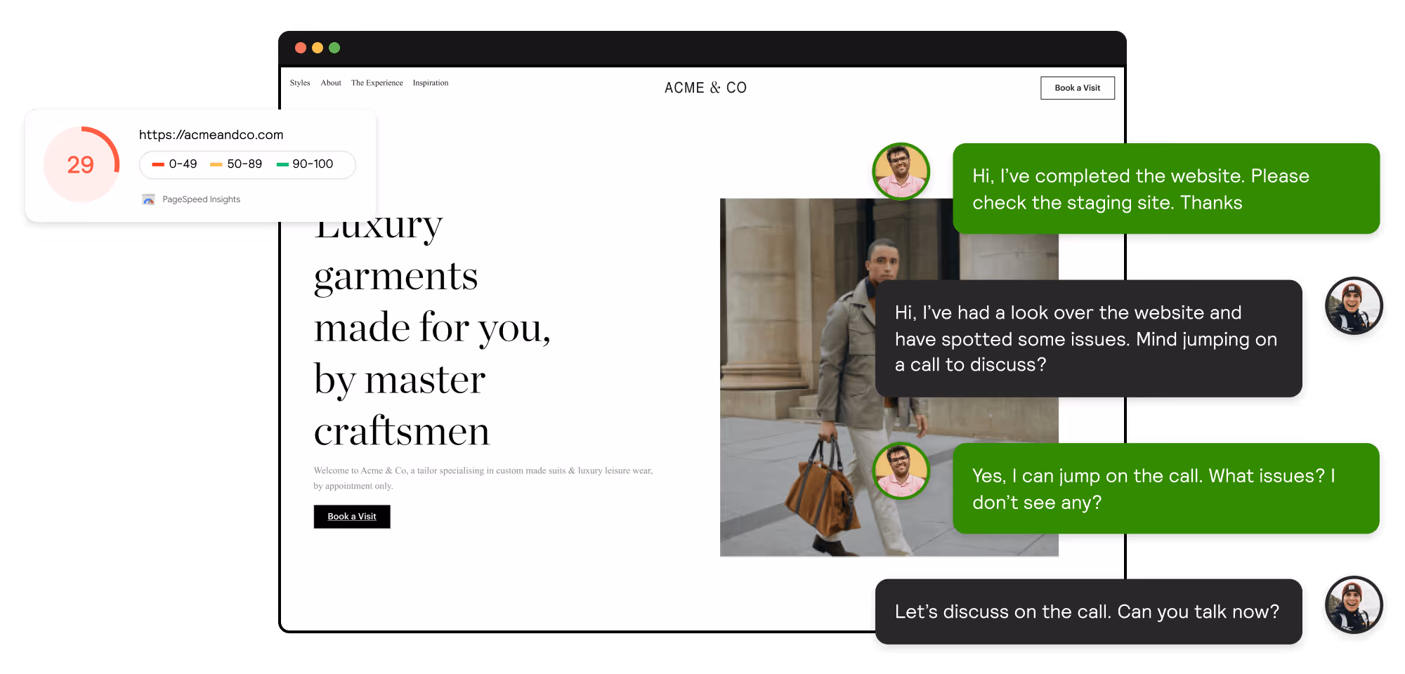 This website shows the limitations and challenges without professional Webflow development, including slow performance and poor UX.